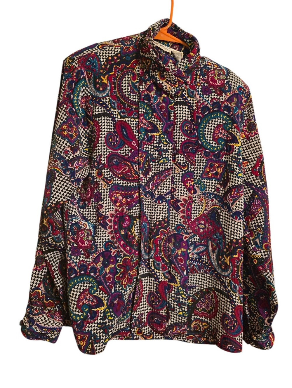 Vintage | Paisley Button Collar Blouse